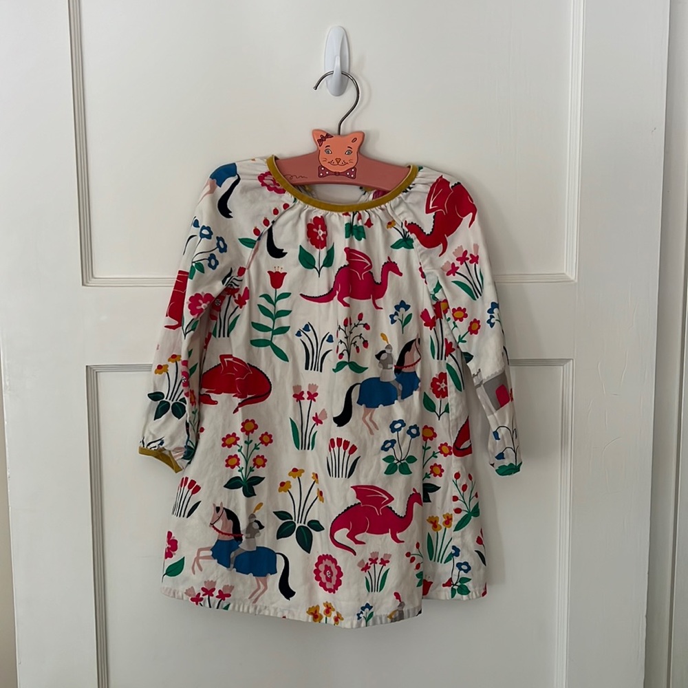 Mini Boden 3-4 Y Knights & Dragons Dress